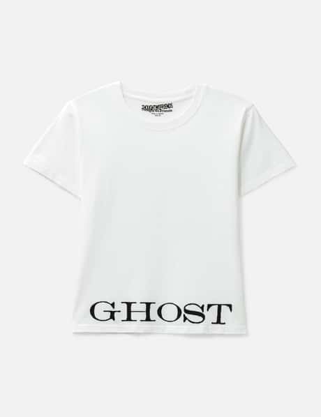 "Caspian" Ghost Fitted T-Shirt In White view 6