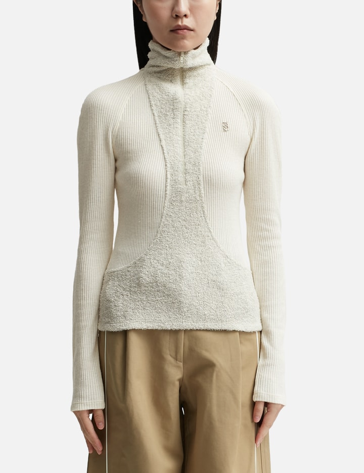 Terry Half Zip-Up Top Placeholder Image