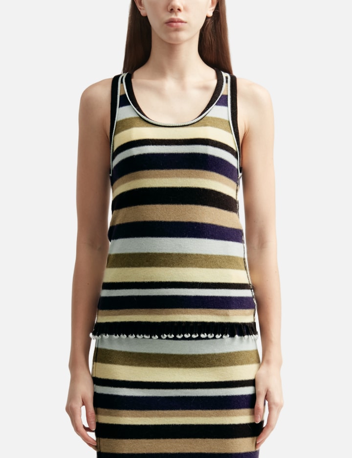 Perverze Mini Fringe Knit Top
