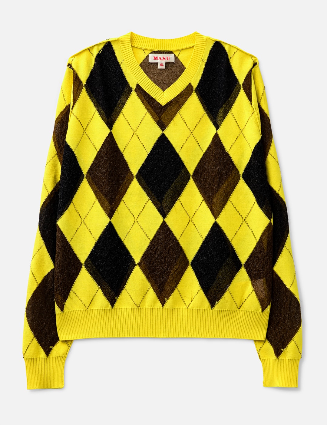 MASU - Reversed Argyle Sweater | HBX - Globally Curated Fashion 