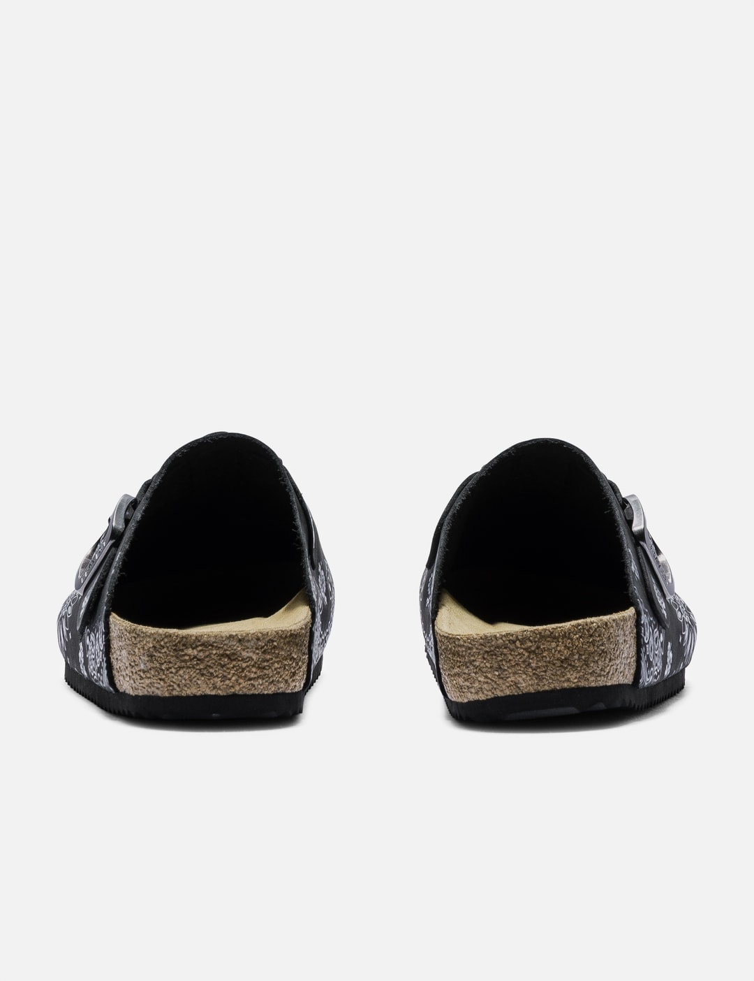Black Suede Paisley Clogs view 10
