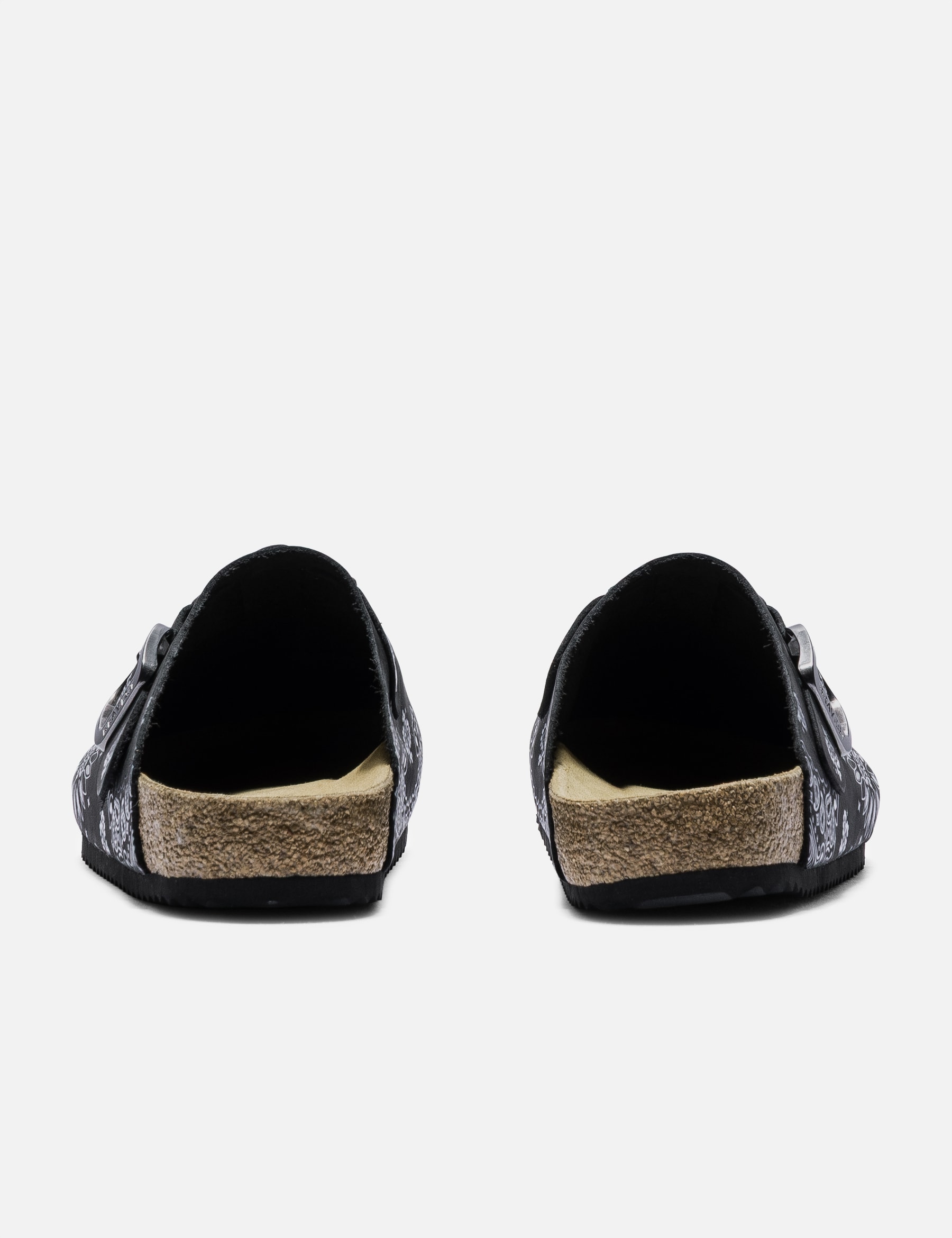 Black Suede Paisley Clogs view 15