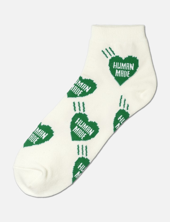 Shop Human Made Heart Short Socks In Green