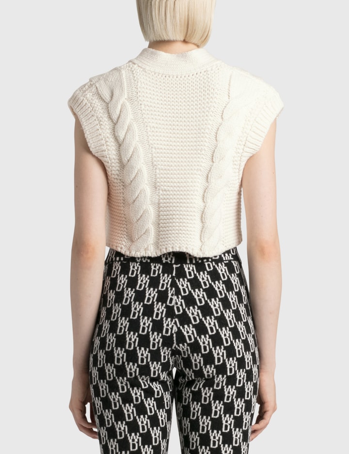 V Neck Crop Knit Cardigan Placeholder Image