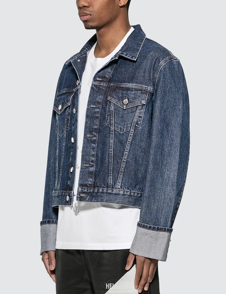 Cuffed Monogram Masc Trucker Jean Jacket Placeholder Image