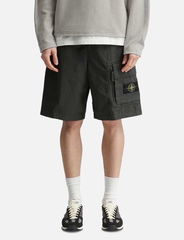 Canvas Weave Cotton Shorts Placeholder Image