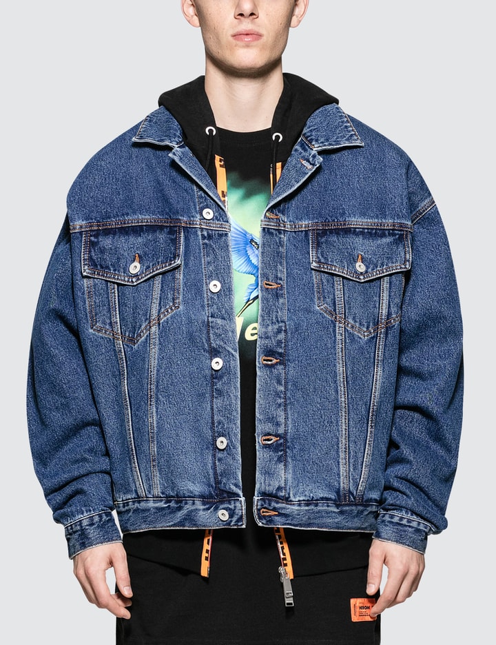 Airbrush Heron Denim Jacket Placeholder Image