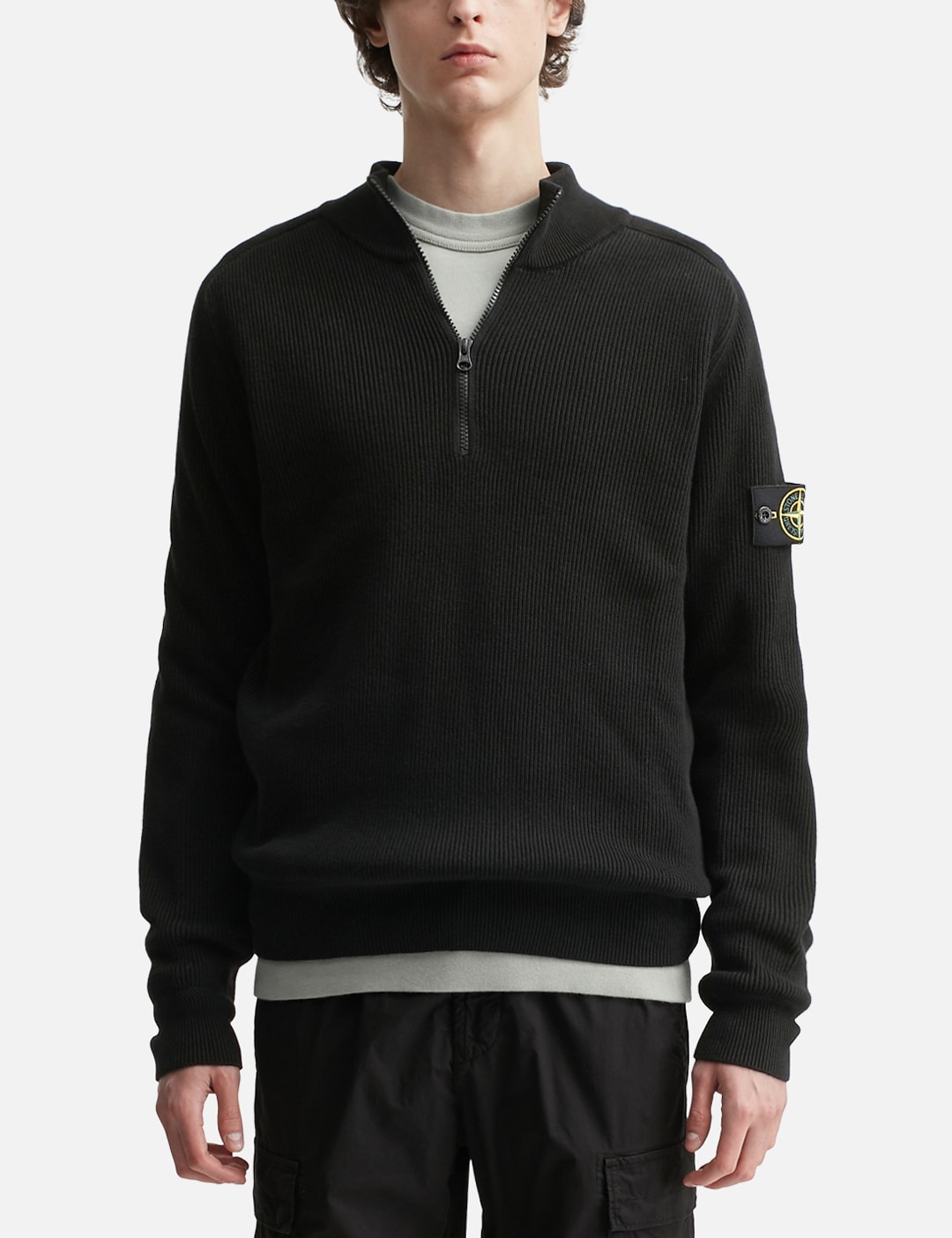 Half Zip Waffle Knit view 11