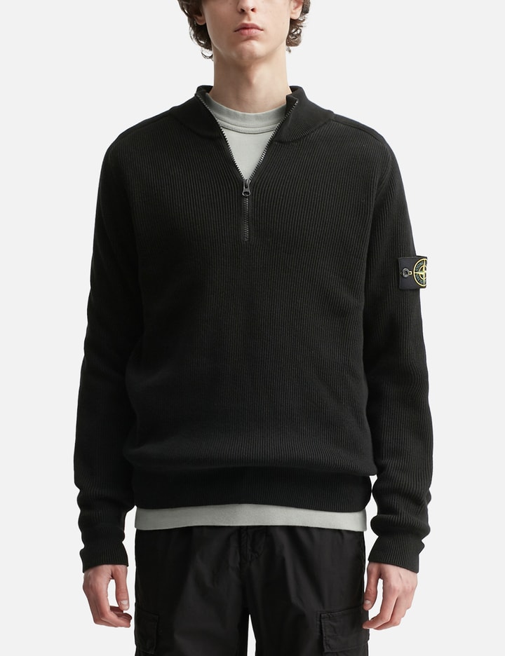 Stone Island Half Zip Waffle Knit