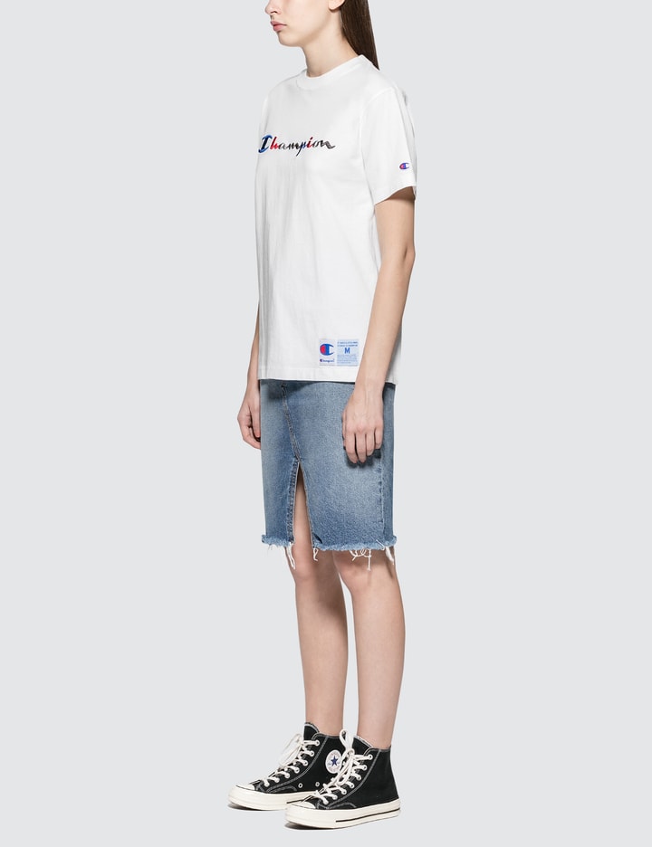 Tri-color Script Logo S/S T-Shirt Placeholder Image