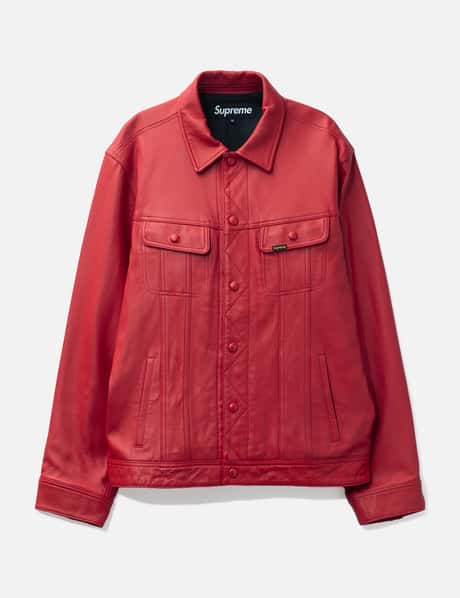 Supreme Red Leather Jacket