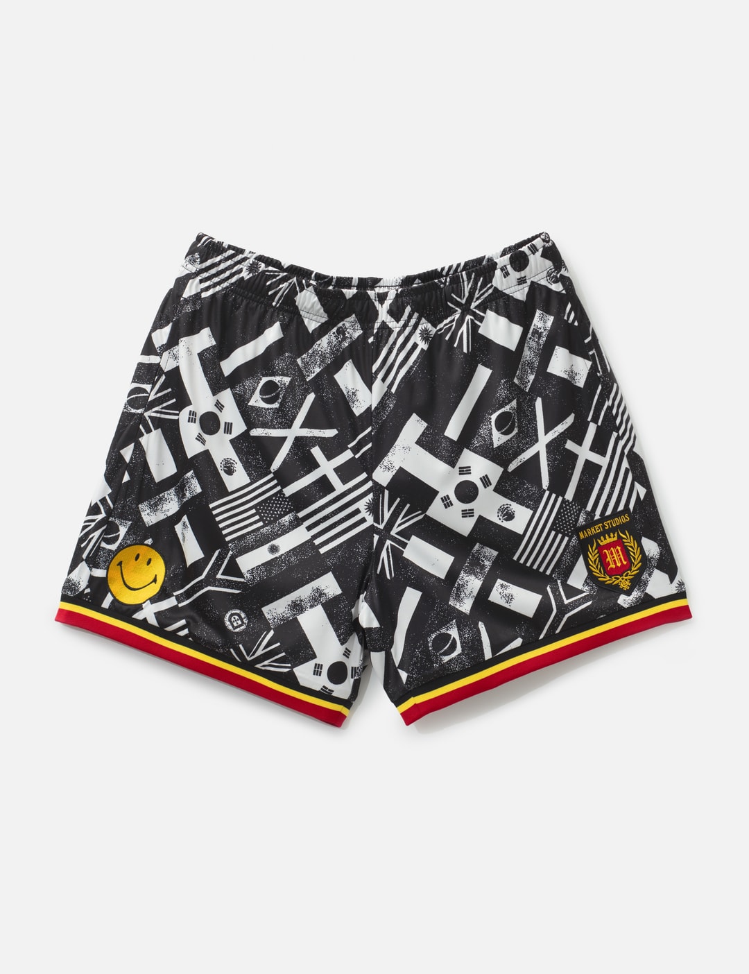Smiley International Flags Soccer Shorts