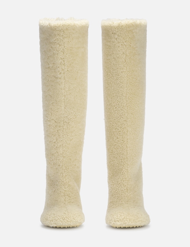Bottega Veneta Atomic Curly Boot In Beige