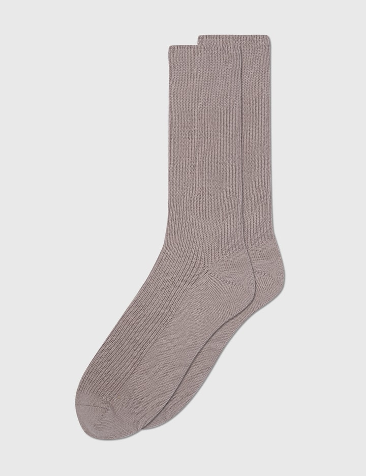 Recycled Cotton Ribbed Crew Socks Placeholder Image