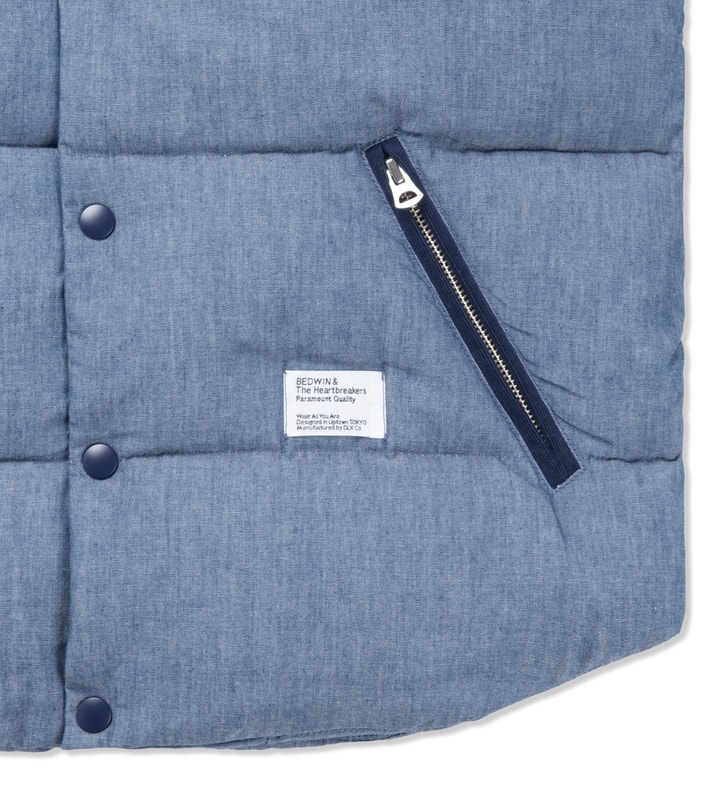 Chambray Fripp Down Vest Placeholder Image