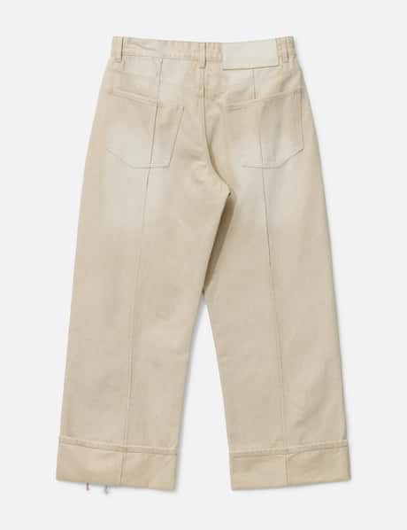 Khaki High Waisted Denim view 9
