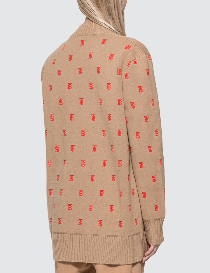 Monogram Wool Cashmere Blend Oversized Cardigan Placeholder Image