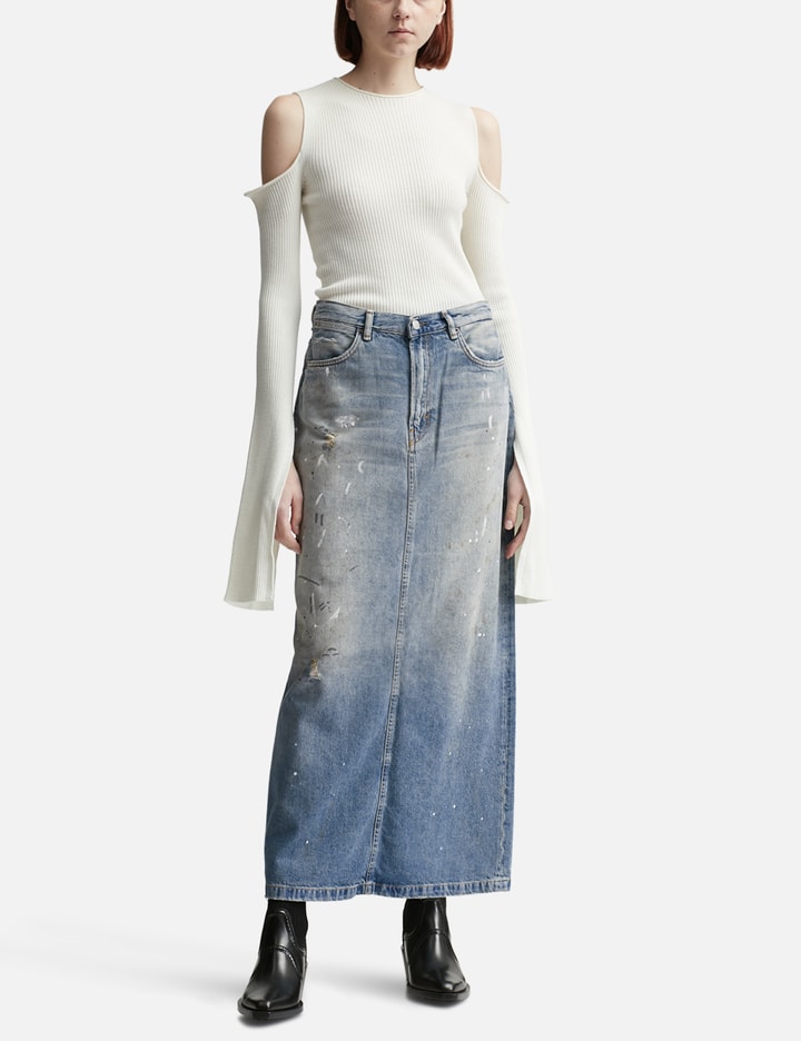 Philo Trafalgar Long Denim Skirt Placeholder Image