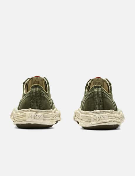 "PETERSON23" Original Sole Vintage Effect Embroidered Canvas Low-Top Sneaker view 9