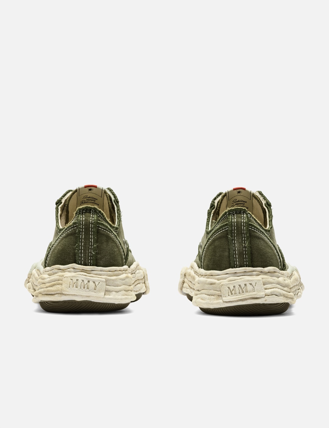 "PETERSON23" Original Sole Vintage Effect Embroidered Canvas Low-Top Sneaker view 10