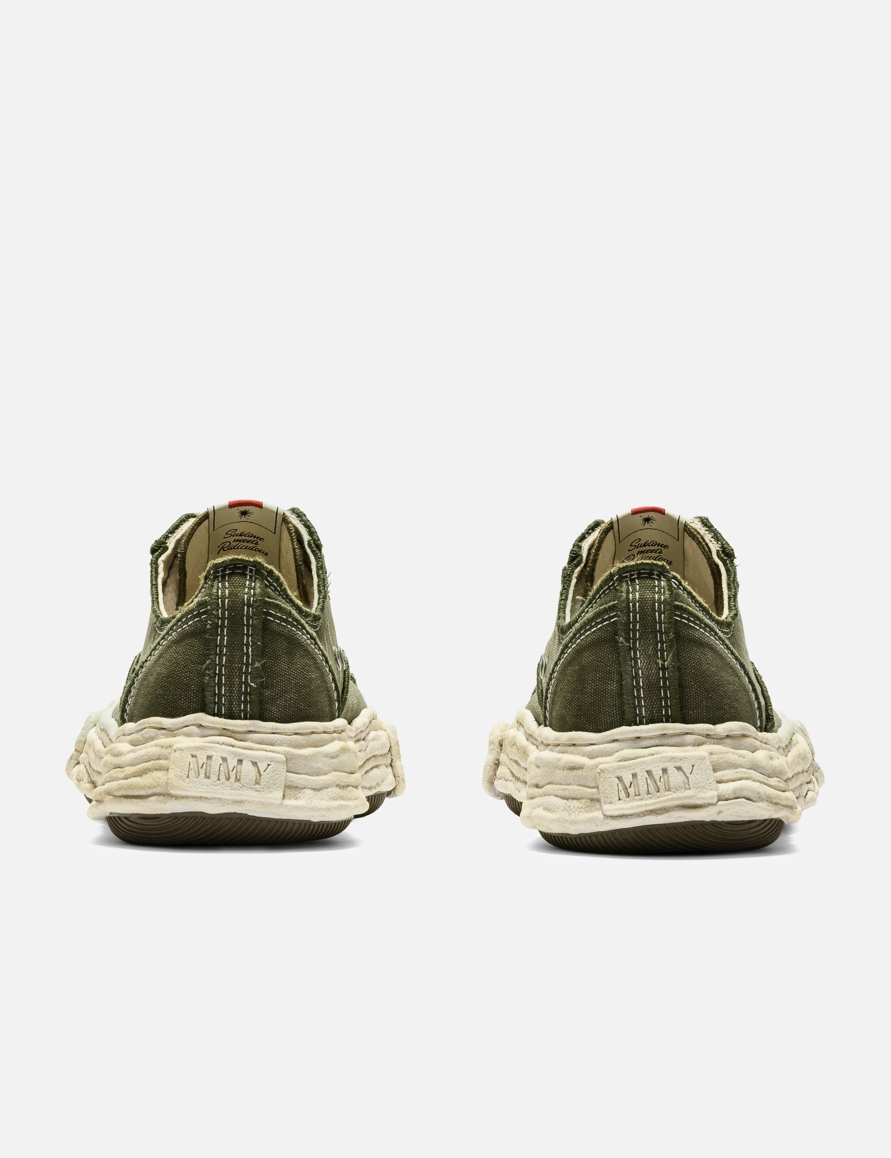 "PETERSON23" Original Sole Vintage Effect Embroidered Canvas Low-Top Sneaker view 15