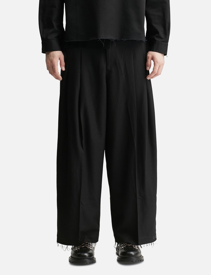 Team Wang Design Acceptance Pleated Trousers In Black