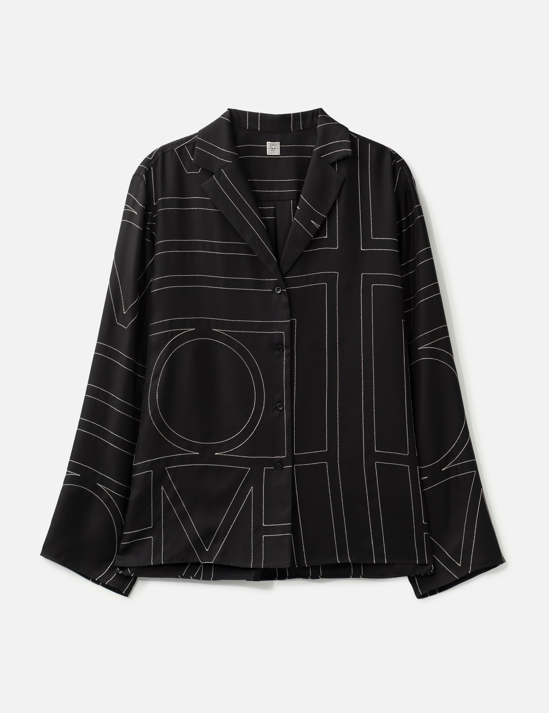 Monogram Silk PJ Top view 7