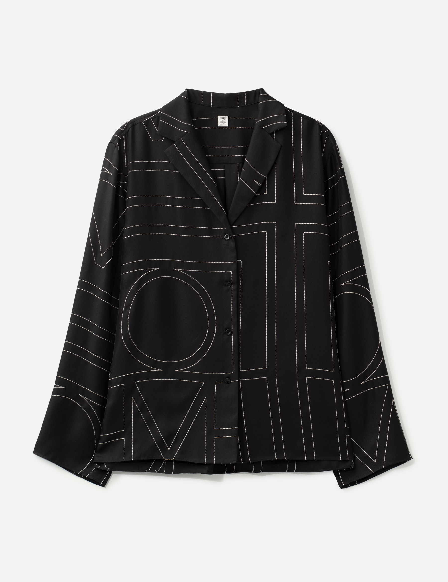 Monogram Silk PJ Top view 16