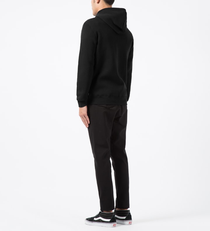 Black HUF Logo Zip Up Hoodie Placeholder Image