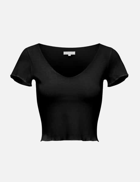 PRIX Workshop Pointelle Capsleeve Top