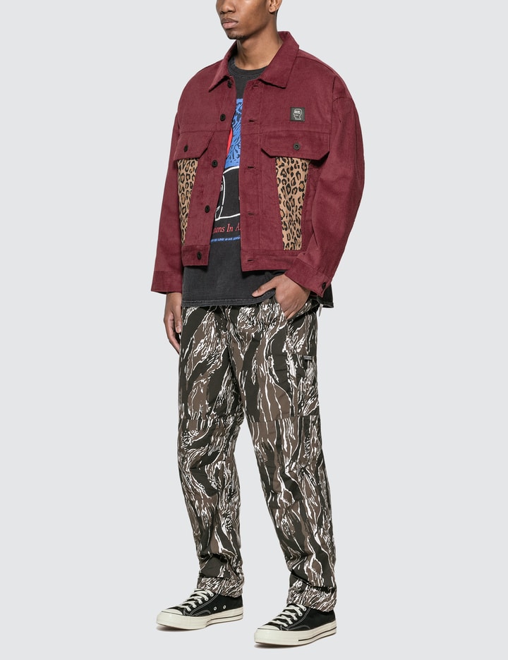 Corduroy Leopard Contrast Trucker Jacket Placeholder Image