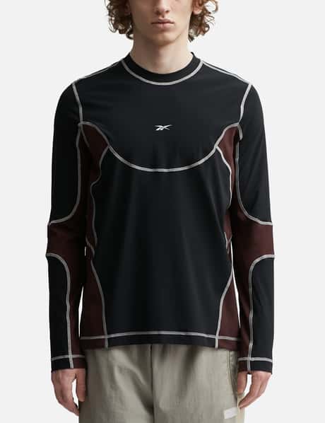 Reebok - Ribbed Training Long Sleeve T-shirt  HBX - Globally Curated  Fashion and Lifestyle by Hypebeast
