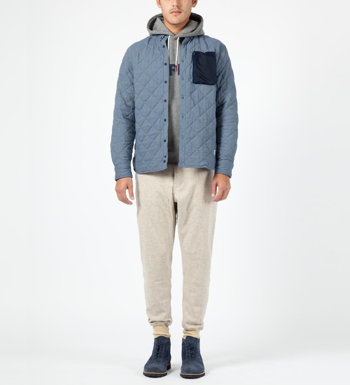 Blue Harrison L/S Quilted Shirt Placeholder Image