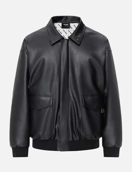 Team Wang Choices Faux Leather Padded Jacket