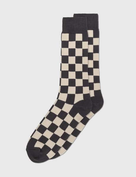 ROTOTO Checkerboard Crew Socks