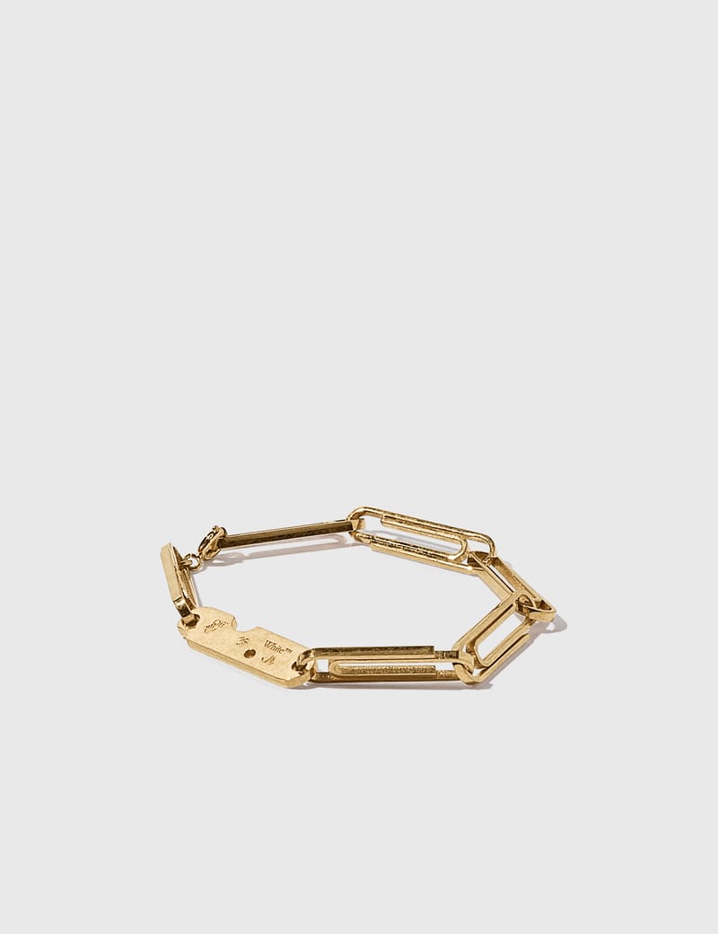 off white clip bracelet