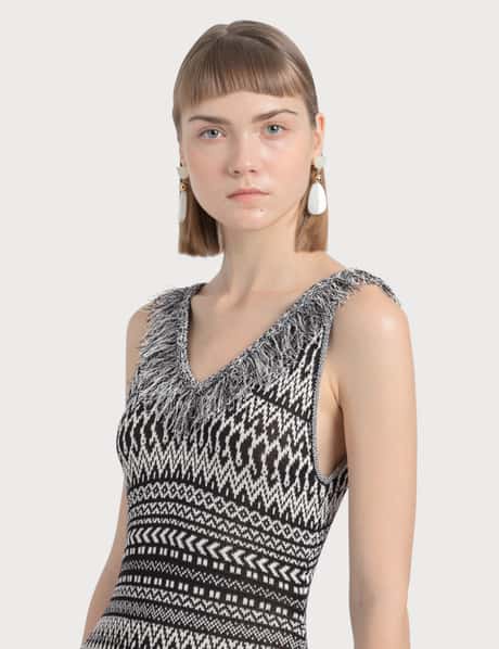 black cut out knit dress Interlink Cut-Out Knit Midi Dress main image 1