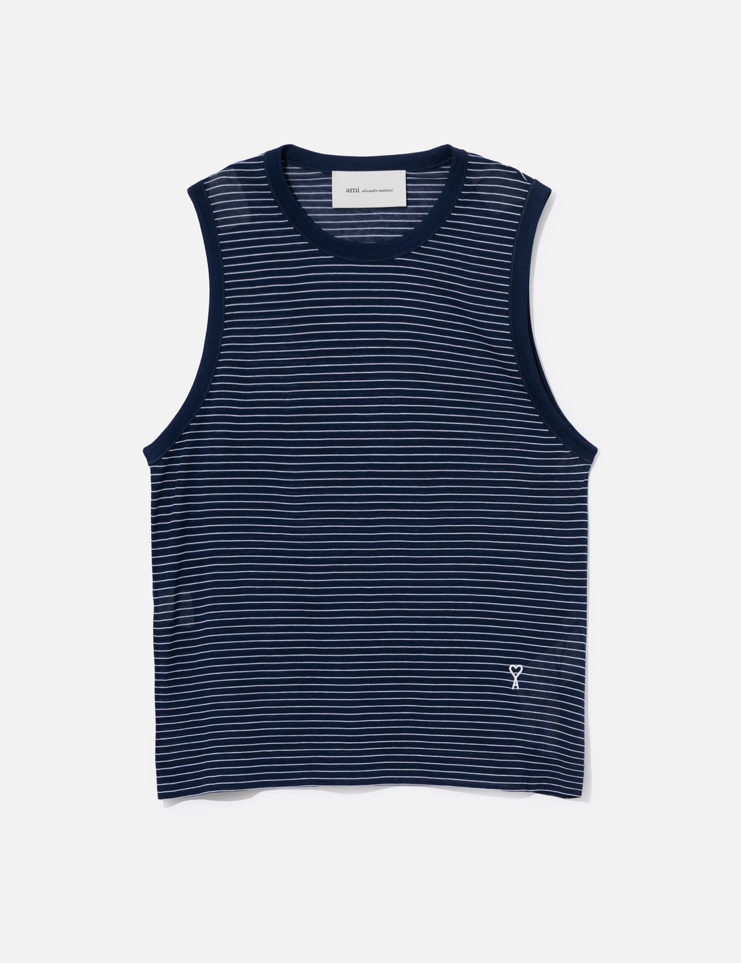 Cotton Striped Ami De Coeur Tanktop