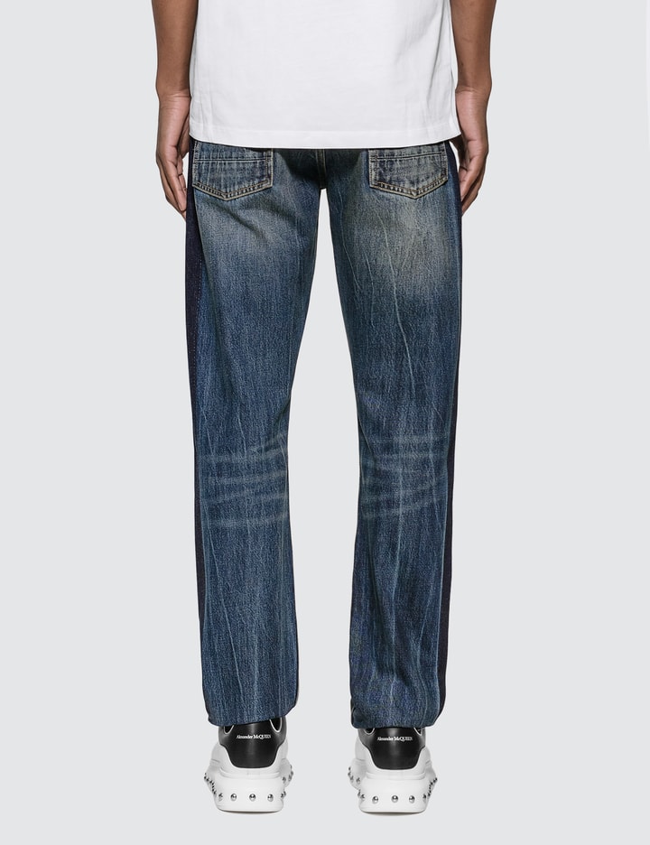 Side Tape Straight Leg Jeans Placeholder Image