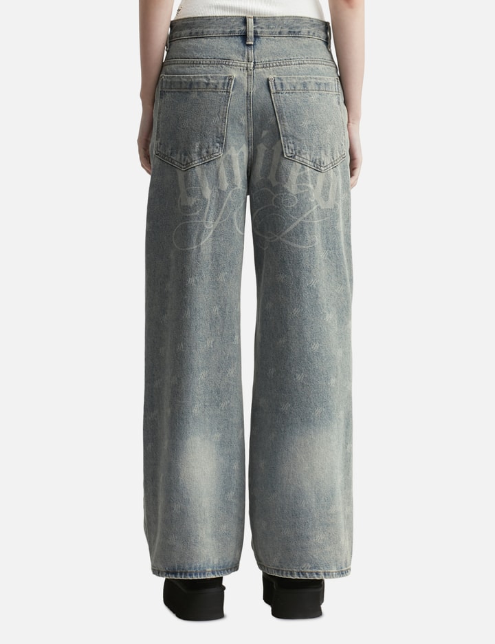 Logo Print Paneled Pants Blue Placeholder Image