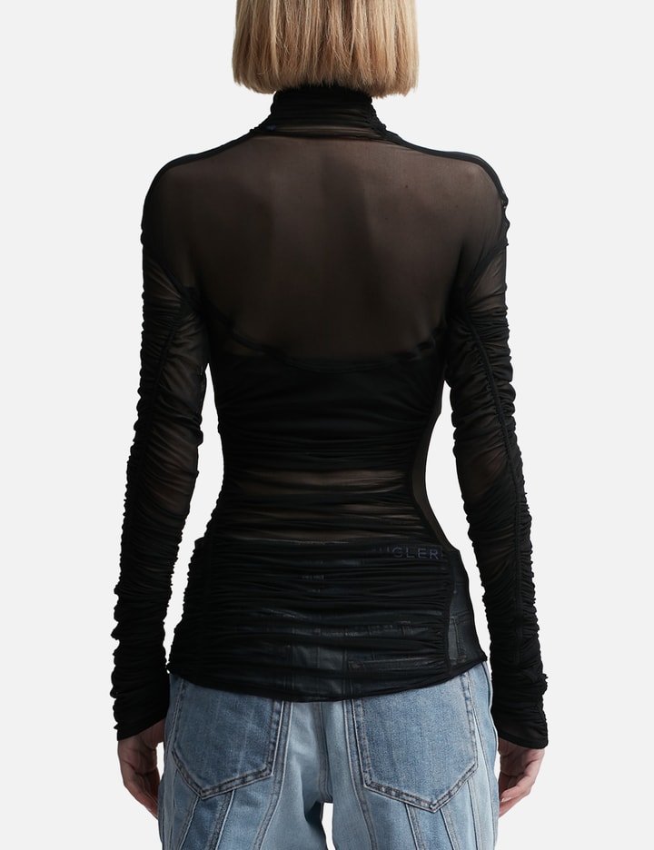 Ruched Mesh Top Placeholder Image