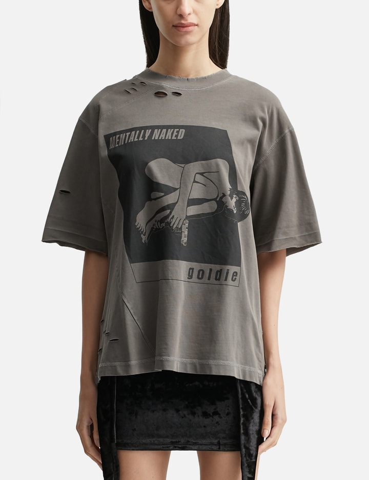 Naked Distressed Washed T-Shirt Placeholder Image