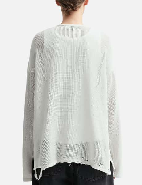 ANCELLM - Dyed Mesh Long Sleeve T-Shirt | HBX
