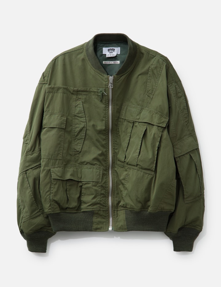Junya Watanabe Man x Rebuild By Needles Cotton Nylon Oxford Reversible Bomber Jacket Placeholder Image
