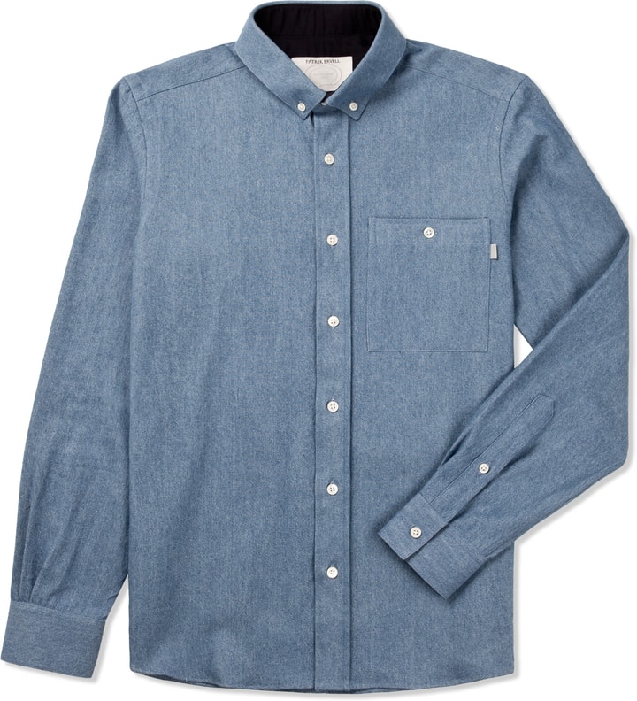Light Denim Button Down Collar Shirt Placeholder Image