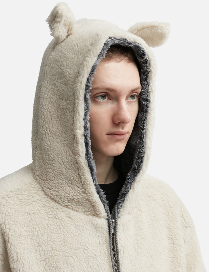 Reversible Wolf and Sheep Knit Hoodie Placeholder Image