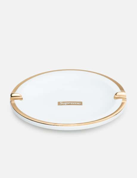 Supreme Gold Trim Ceramic Ashtray