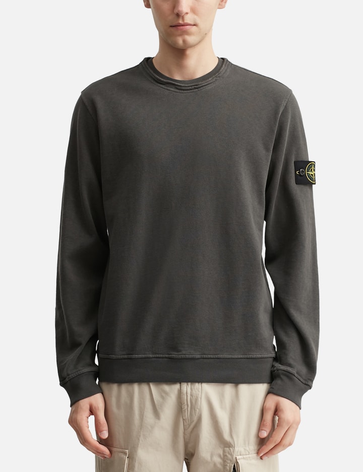Stone Island GARMENT DYED MALFILE FLEECE SWEATSHIRT
