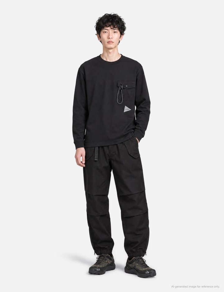 and wander Heavy Cotton Pocket LS T