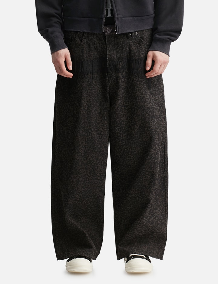 Thought We Friends "Bruce" Leopard Baggy Denims